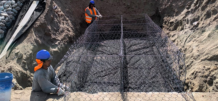 Instalación de Gaviones - imagen 3 | T-GEOFLEX Perú