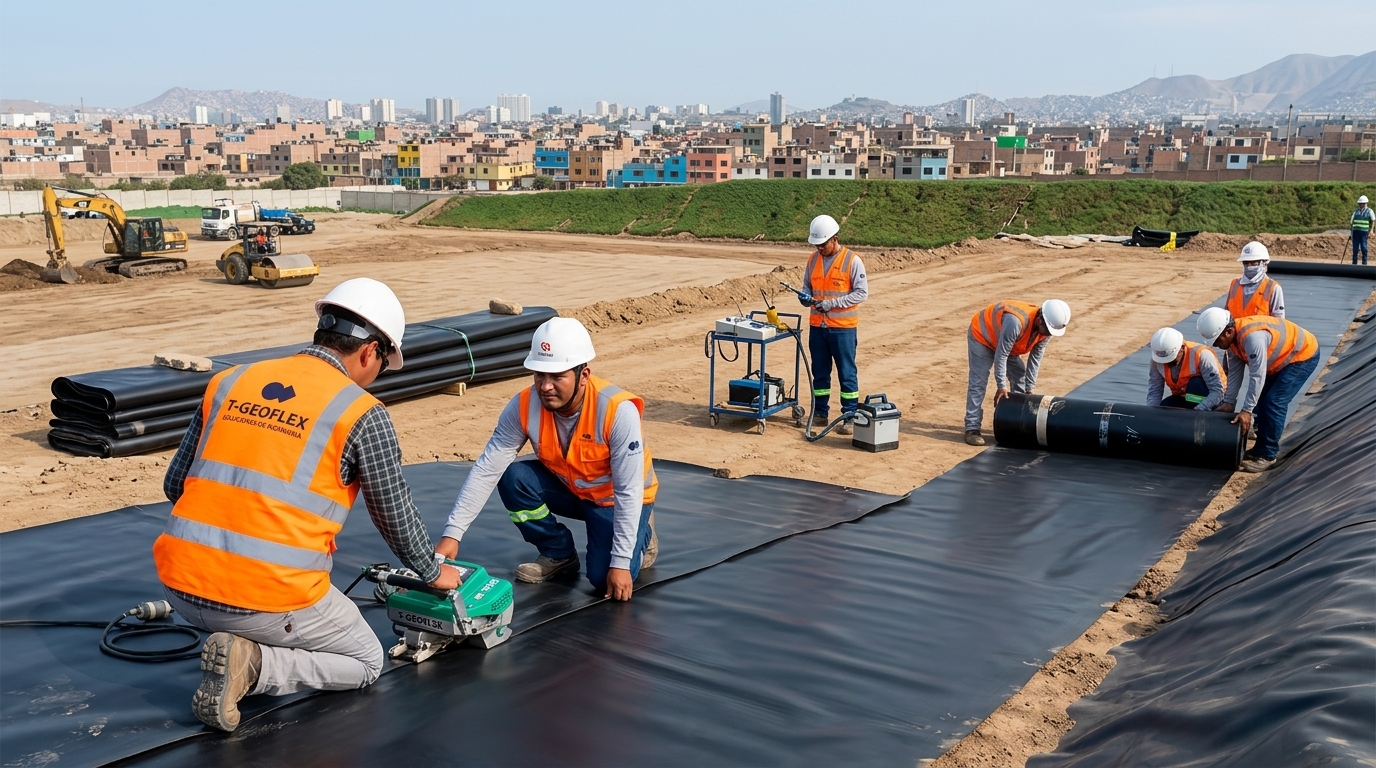 geomembrana hdpe en rellenos sanitarios