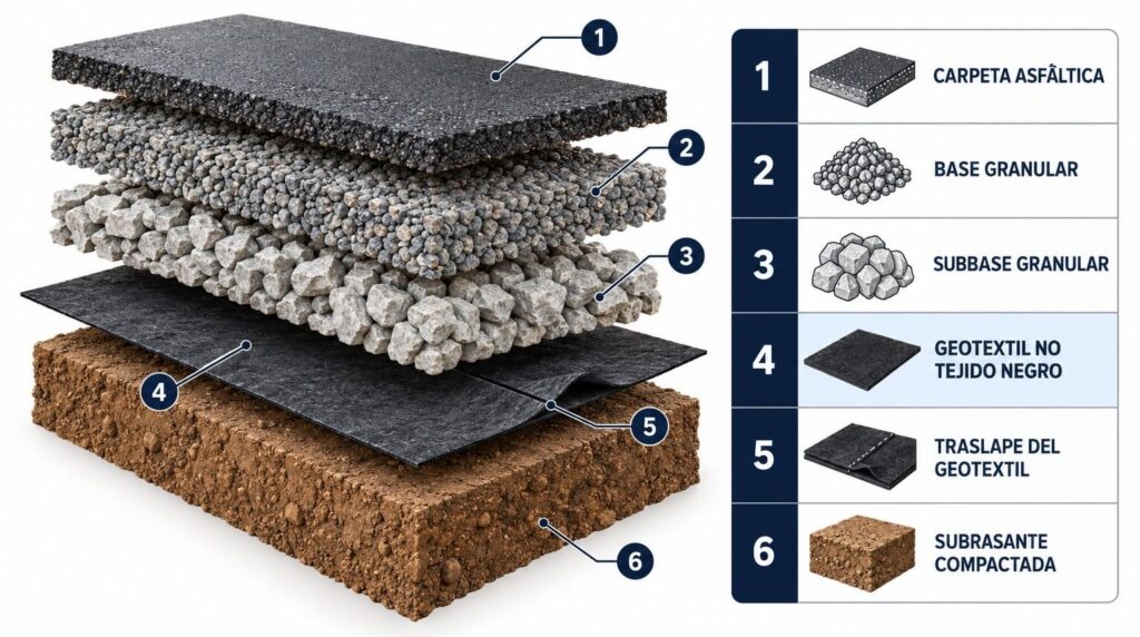 Geotextil No tejido con detalles 1